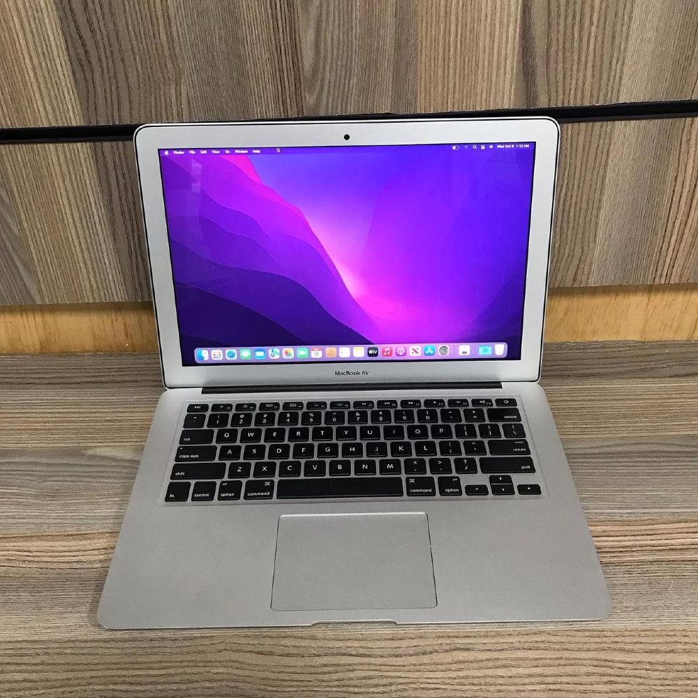 MacBook Air 13-inch front view with macOS Monterey wallpaper