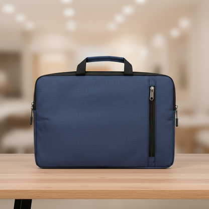 Navy Blue Laptop Bag with Shoulder Strap